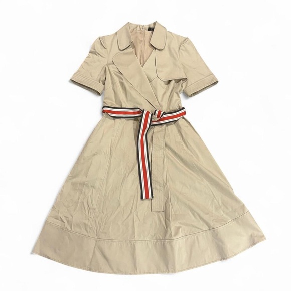 Karen Millen ribbon belted trench dress